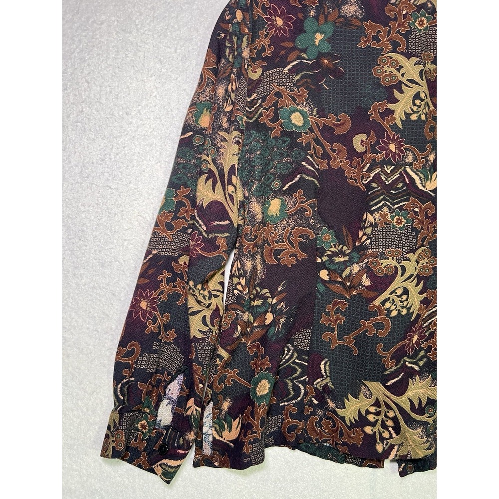 Sag Harbor Womens sz 14 Button up shirt Long sleeve casual Paisley - Picture 10 of 13